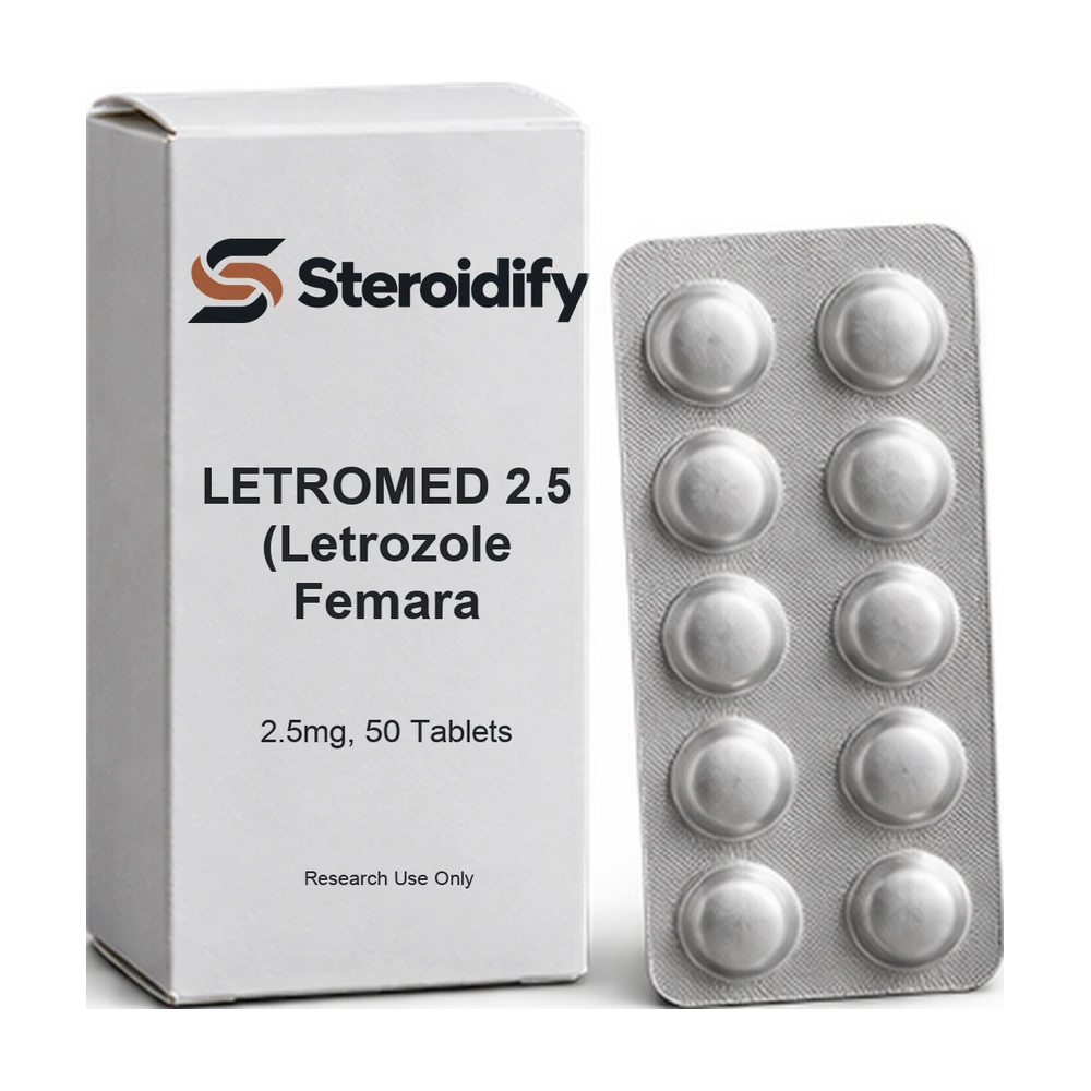 LETROMED 2.5 (Letrozole Femara 2.5mg, 50 Tablets) — Steroidify