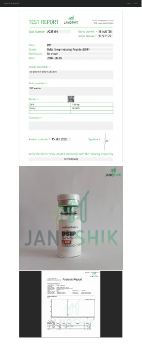 Delta Sleep-Inducing Peptide (DSIP) 2mg lab report
