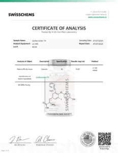 Liothyronine T3 (0.05mg/60caps) lab report